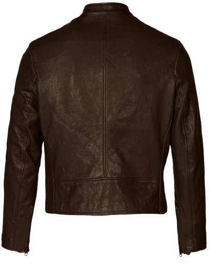 Men's Vegetable Tanned Lambskin Cafe Racer Jacket