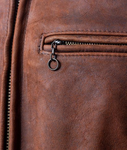 Men's Storm - Heavyweight Oiled Nubuck Leather Delivery Jacket