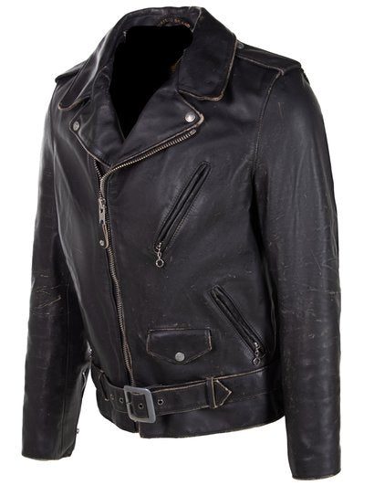 Men's Vintaged Fitted Motorcycle Jacket